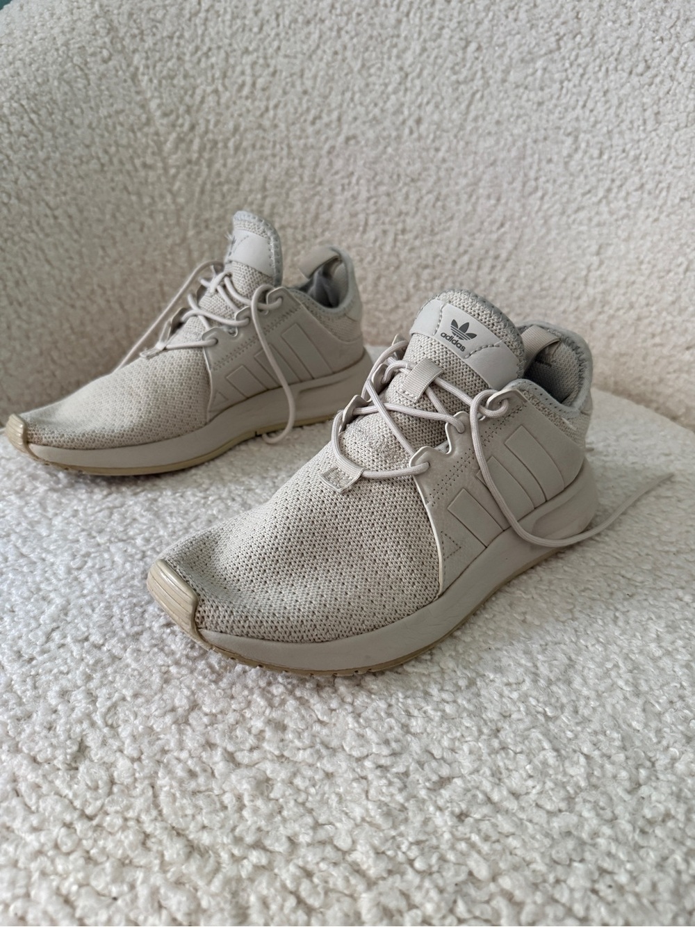 Adidas X_PLR J Neutral Beige Athletic Sneakers